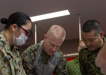 Brig. Gen. Rock Experiences in Depth Cultural Event along with End of Year event aboard Camp Naha