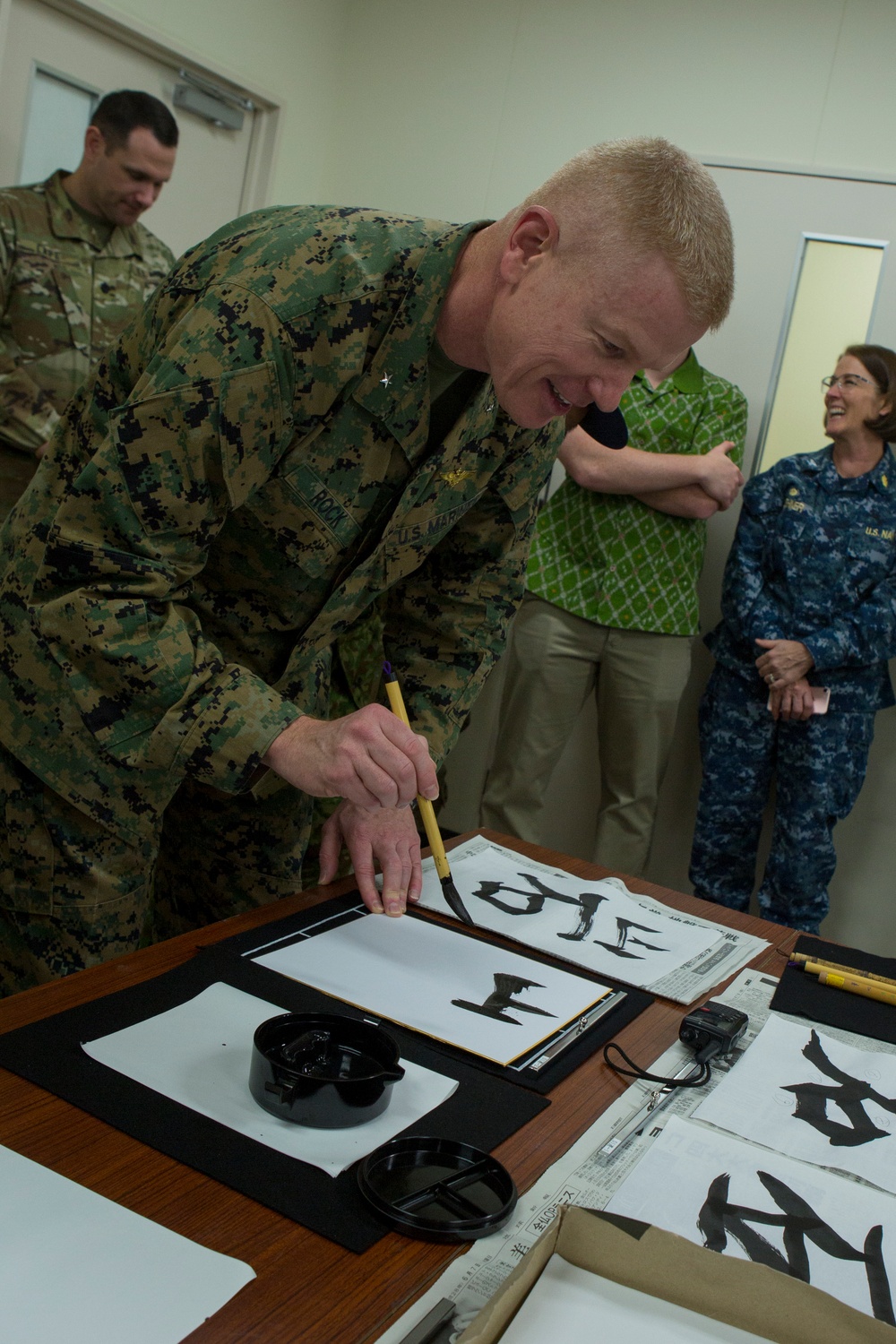 Brig. Gen. Rock Experiences in Depth Cultural Event along with End of Year event aboard Camp Naha