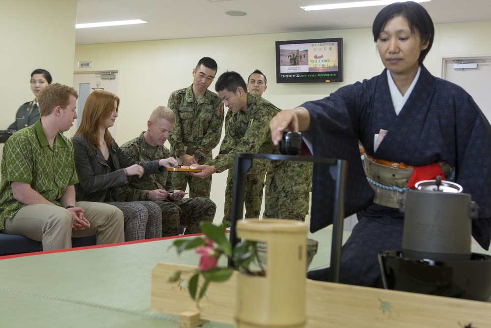 Brig. Gen. Rock Experiences in Depth Cultural Event along with End of Year event aboard Camp Naha