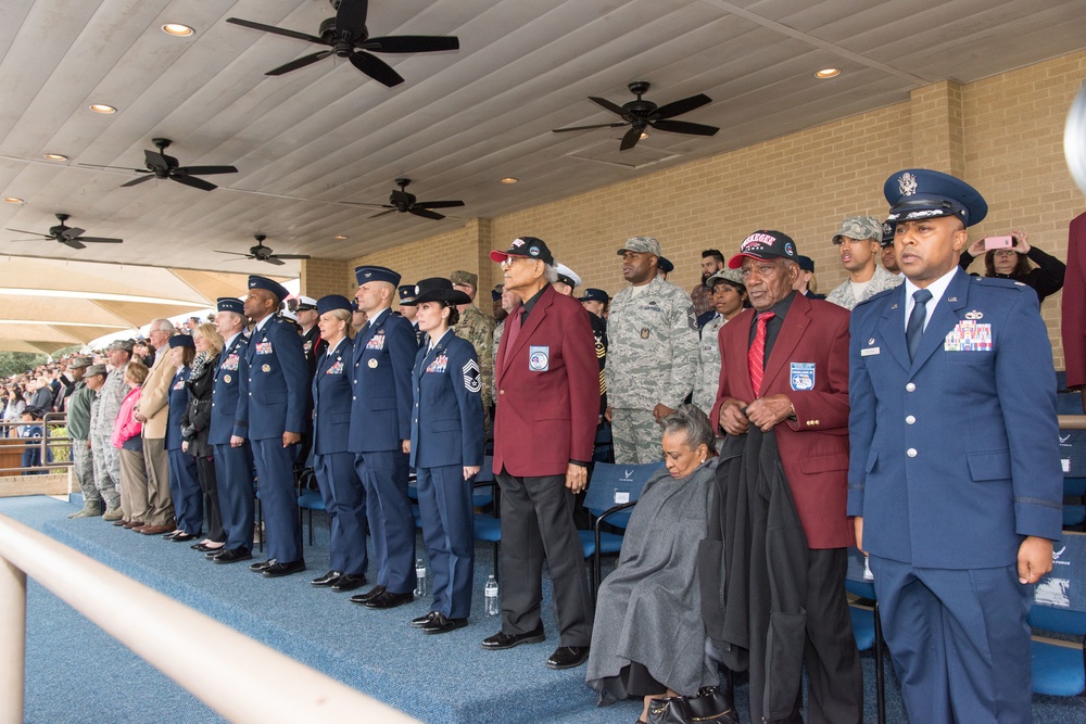 Tuskegee Airmen attending Air Force BMT Graduation