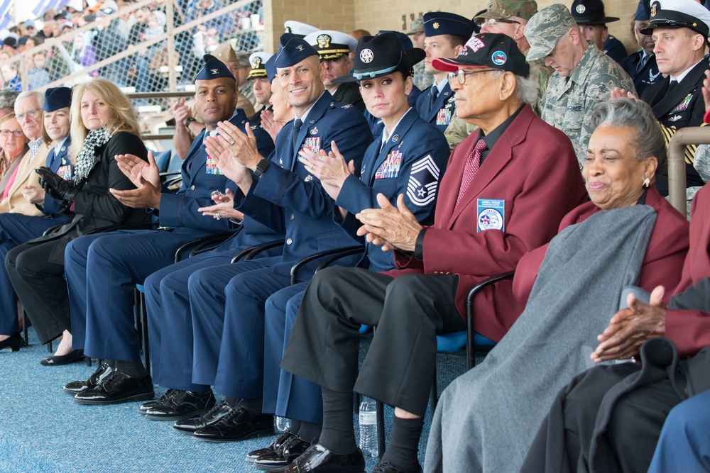 Tuskegee Airmen attending Air Force BMT Graduation