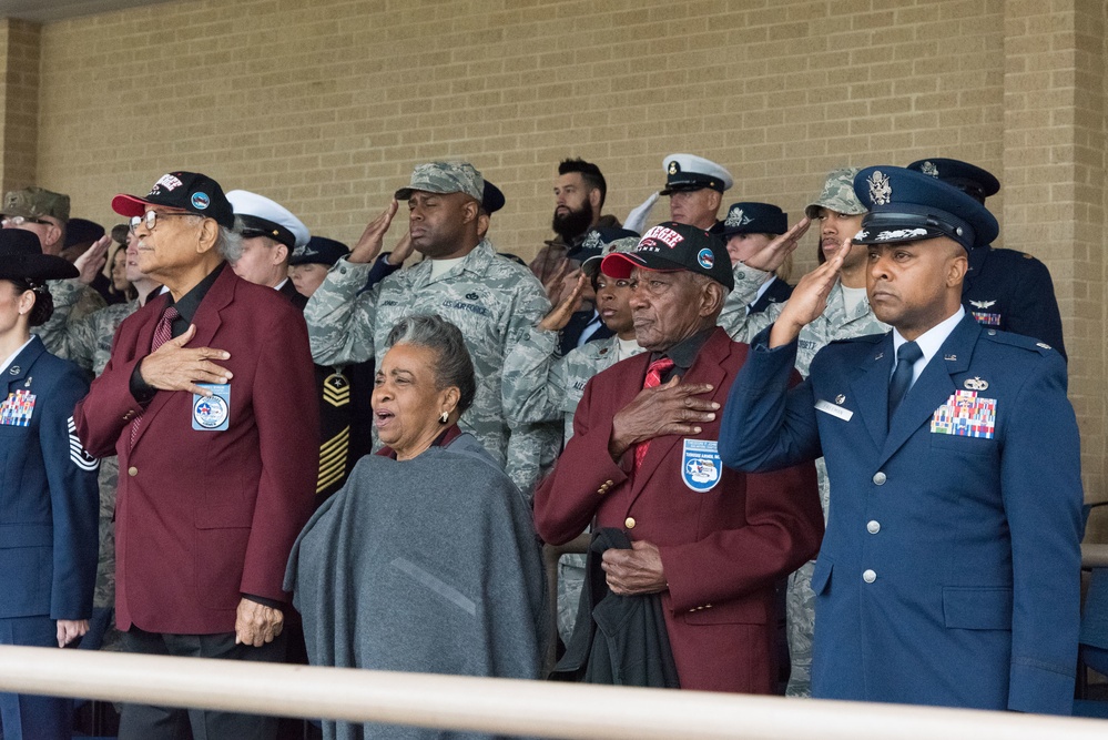 Tuskegee Airmen attending Air Force BMT Graduation