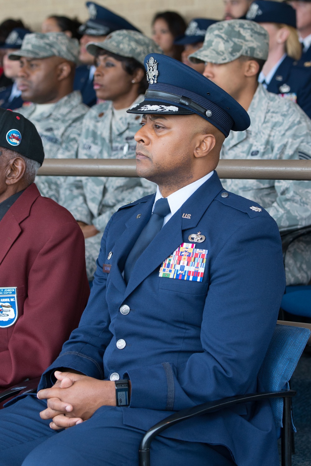 Tuskegee Airmen attending Air Force BMT Graduation