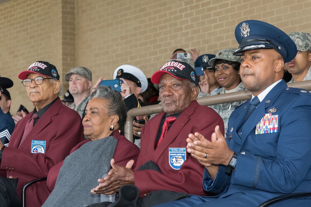 Tuskegee Airmen attending Air Force BMT Graduation