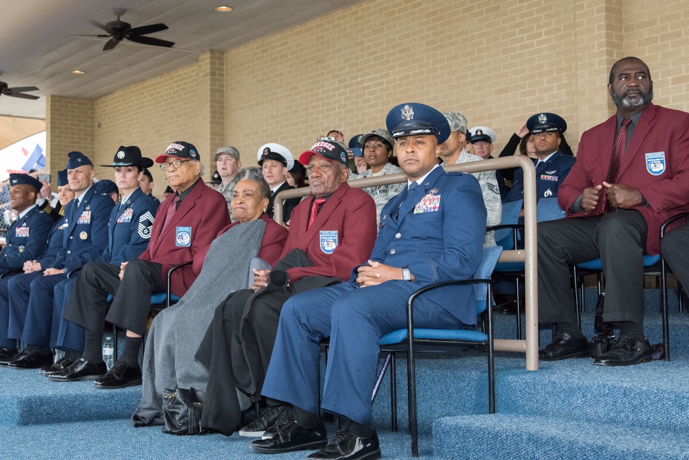 Tuskegee Airmen attending Air Force BMT Graduation