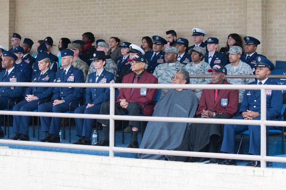 Tuskegee Airmen attending Air Force BMT Graduation