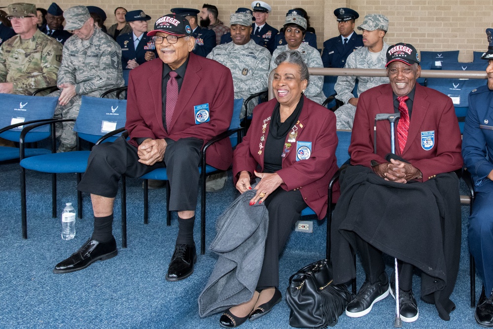 Tuskegee Airmen attending Air Force BMT Graduation