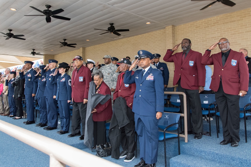 Tuskegee Airmen attending Air Force BMT Graduation