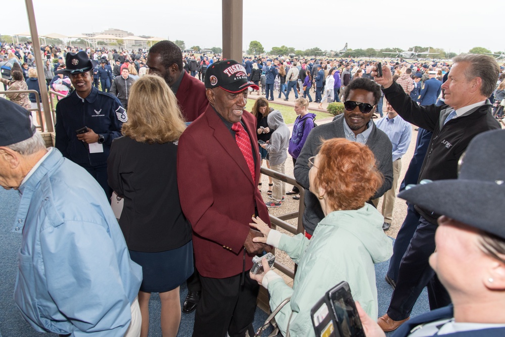 Tuskegee Airmen attending Air Force BMT Graduation