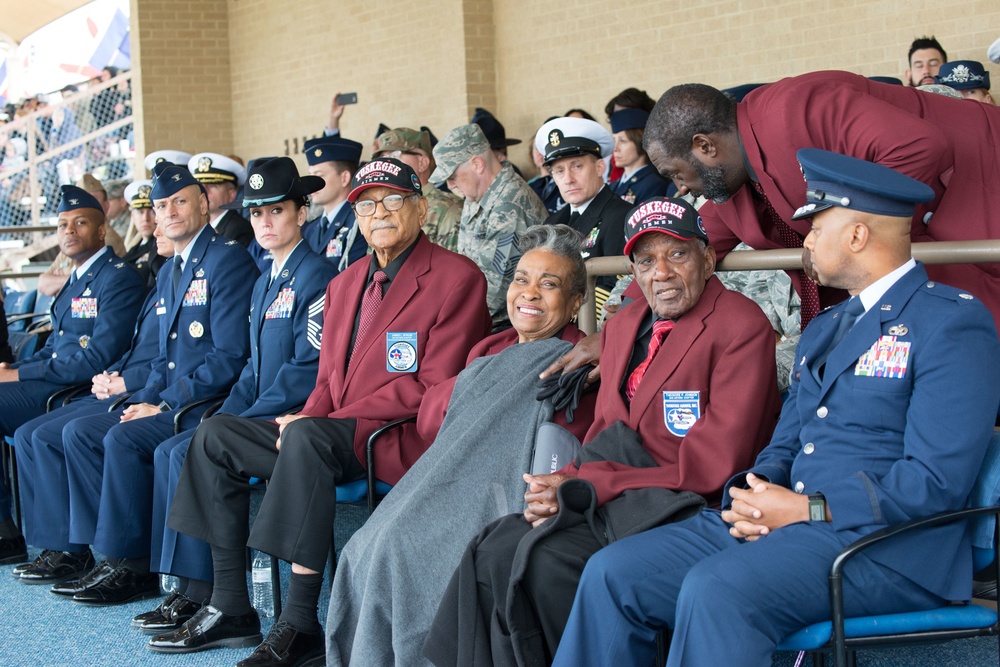 Tuskegee Airmen attending Air Force BMT Graduation