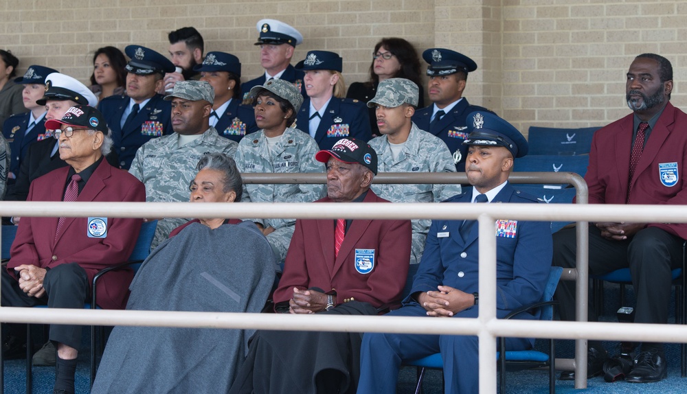 Tuskegee Airmen attending Air Force BMT Graduation