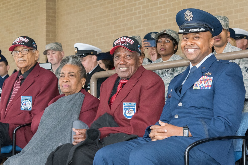 Tuskegee Airmen attending Air Force BMT Graduation