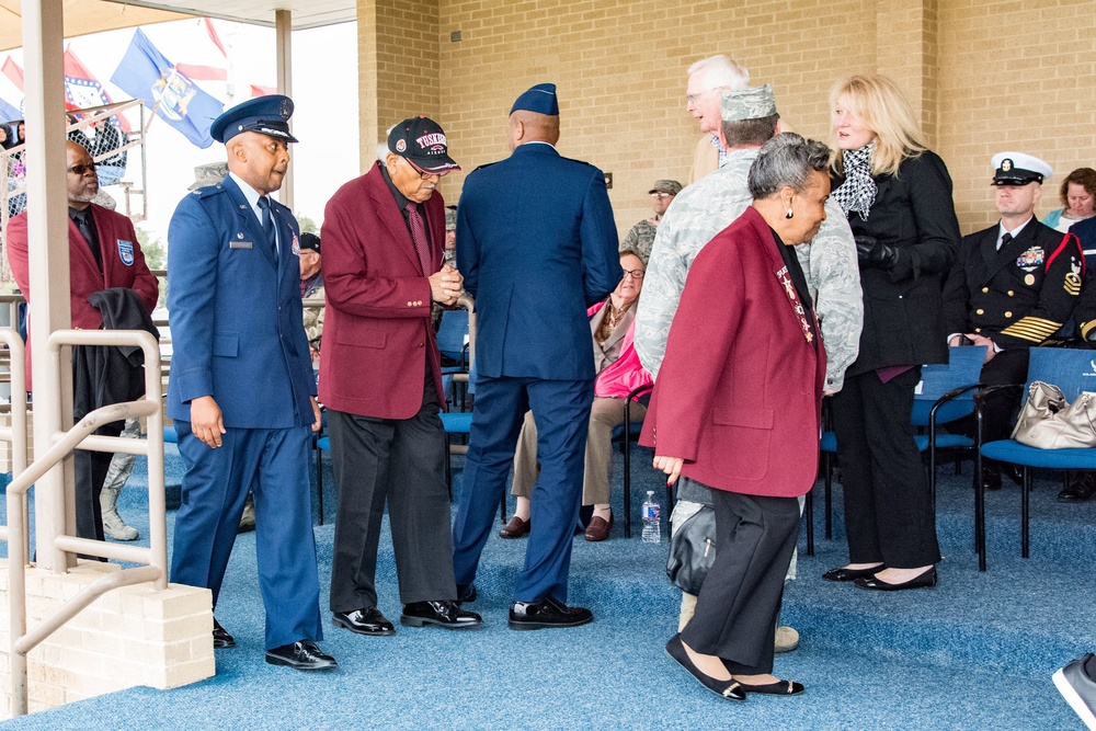 Tuskegee Airmen attending Air Force BMT Graduation