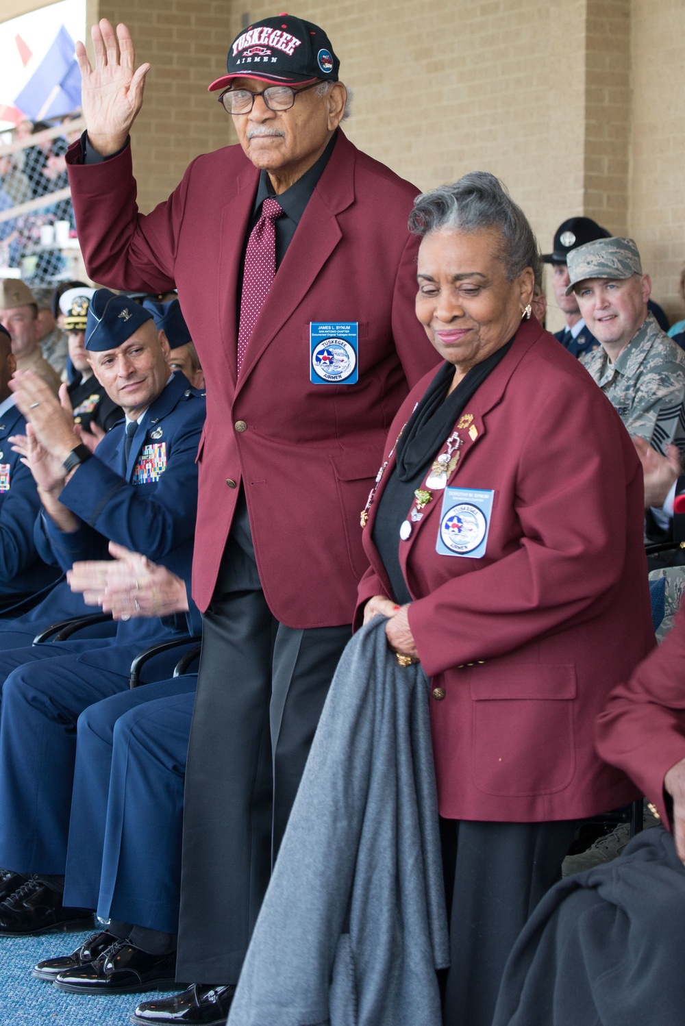 Tuskegee Airmen attending Air Force BMT Graduation