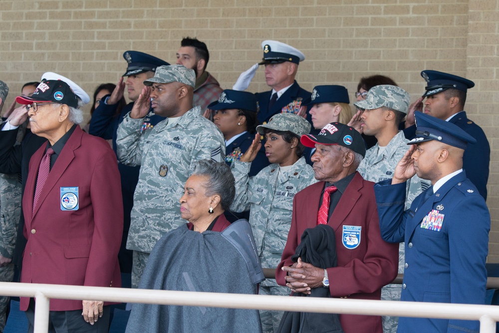 Tuskegee Airmen attending Air Force BMT Graduation