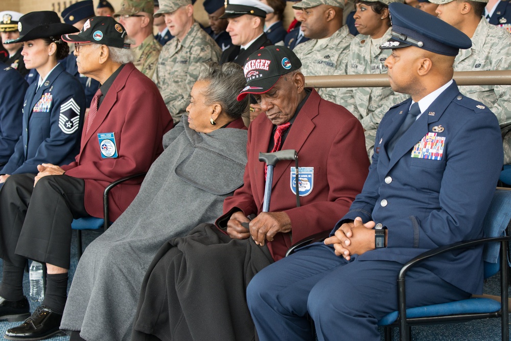 Tuskegee Airmen attending Air Force BMT Graduation