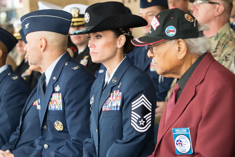 Tuskegee Airmen attending Air Force BMT Graduation