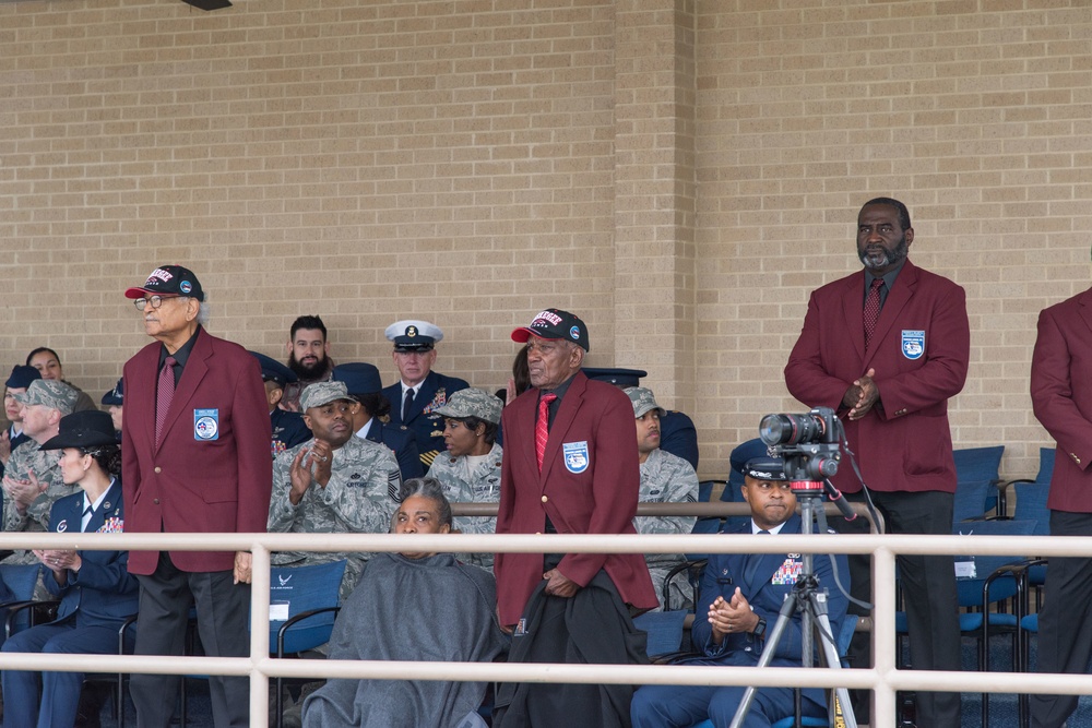 Tuskegee Airmen attending Air Force BMT Graduation