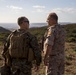 U.S. Marines call in artillery support with foreign military