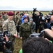 Airborne commanders engage the press