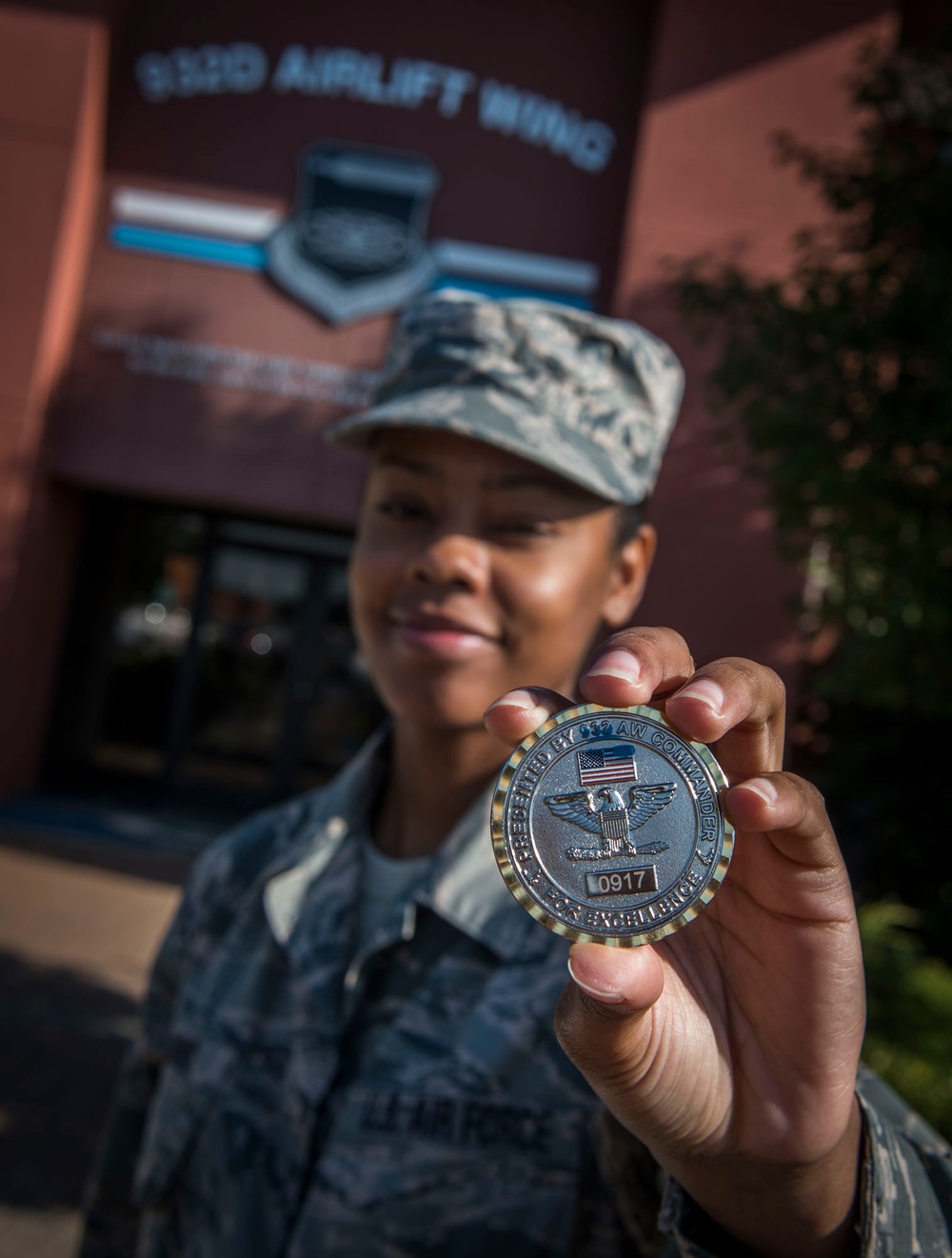 932nd AW Airman shares her story with leadership