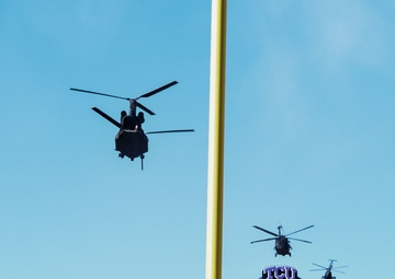 Night stalkers perform Armed Forces Bowl flyover