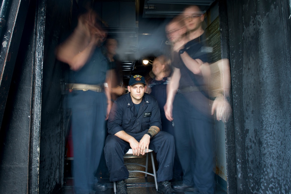 Cole is deployed in the U.S. 5th Fleet area of operations in support of maritime security operations designed to reassure allies and partners, and to preserve the freedom of navigation and the free flow of commerce in the region