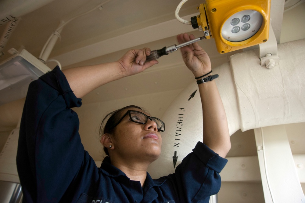 USS San Diego (LPD 22) Battle Lantern Checks