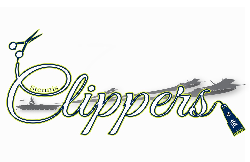 USS John C. Stennis Barbershop logo