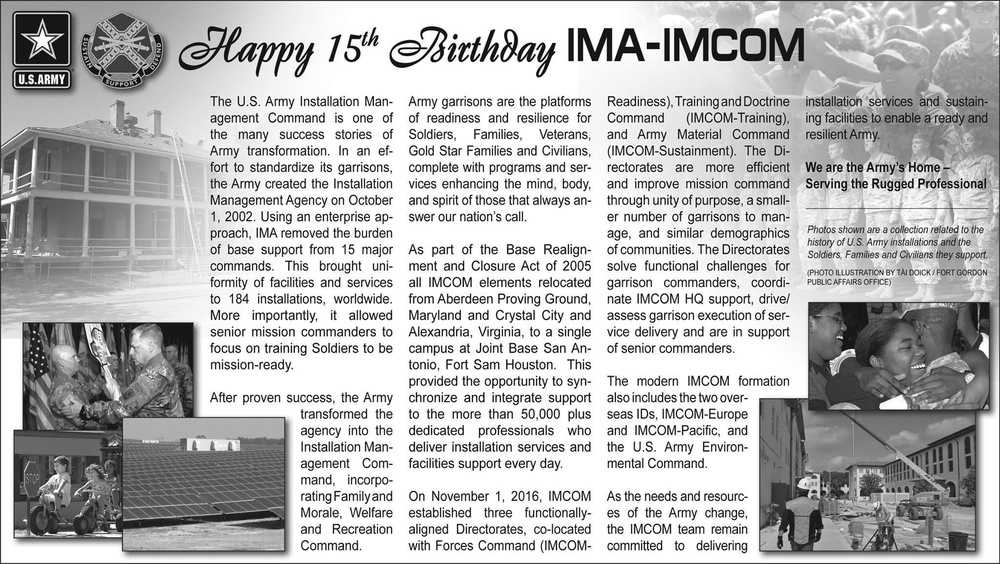 Happy 15th Birthday IMA-IMCOM
