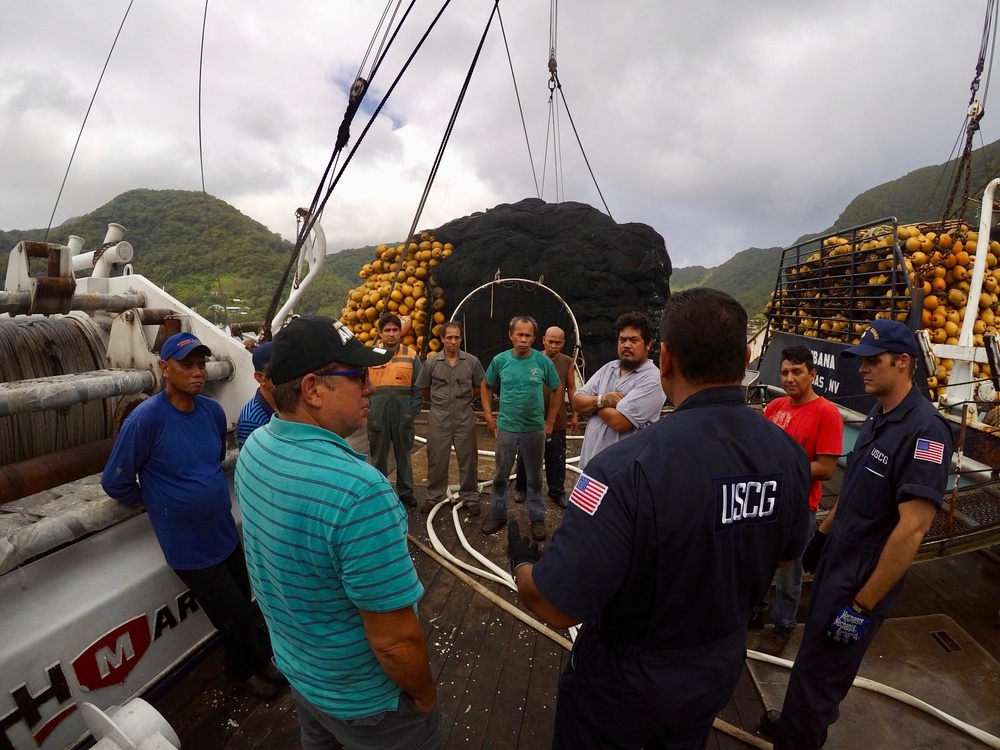 Marine Safety Detachment American Samoa conducts fishing vessel safety checks