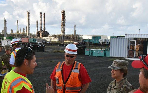Brig. Gen. Diana Holland views U.S. Virgin Islands recovery operations