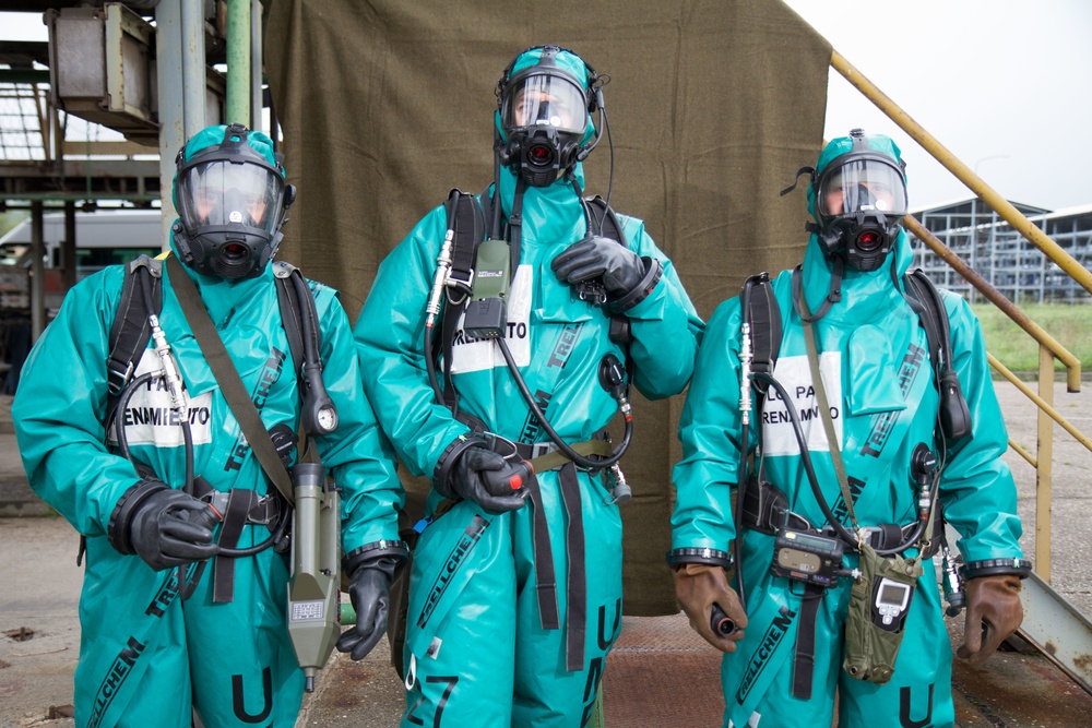 CBRN suits at NATO EADRCC's disaster response exercise2017