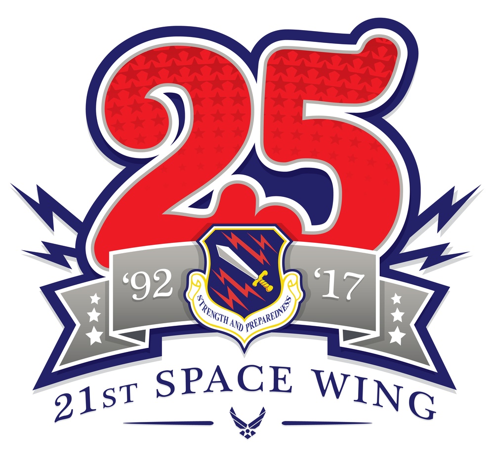 25th Anniversary of the 21st Space Wing graphic