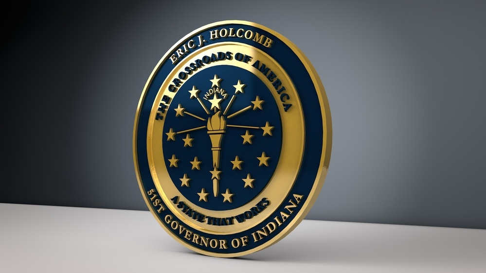 Governor Eric Holcomb Coin Design
