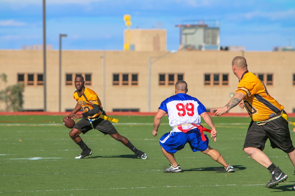 &quot;Turkey Bowl&quot; Flag Football Game, Army versus Air Force