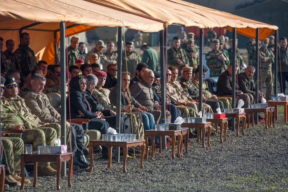 Security forces graduate course and demonstrate skills in Erbil