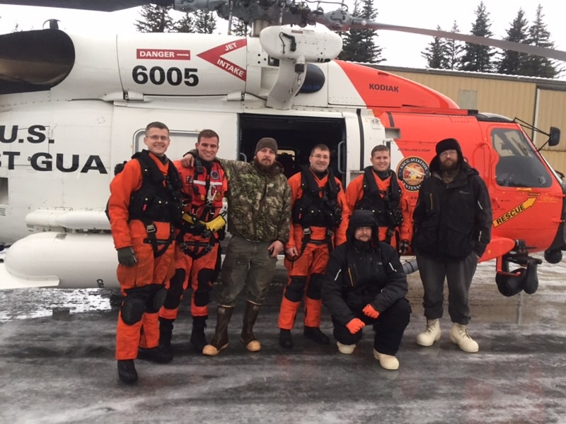Coast Guard rescues 3 men in Prince William Sound, Alaska