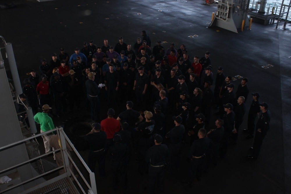 Underway aboard USS Lewis B. Puller