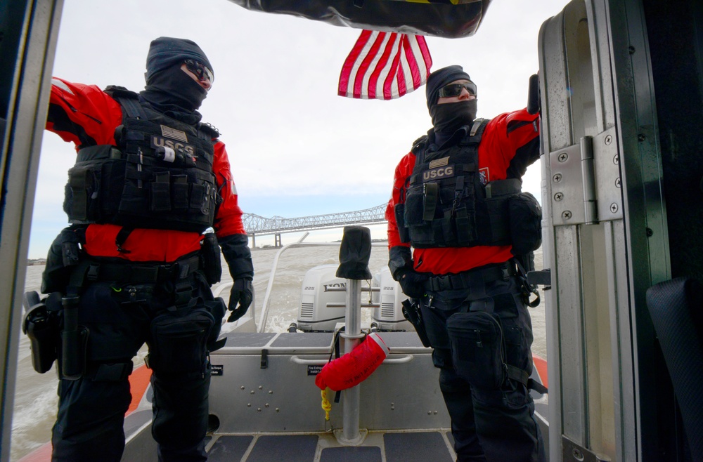 Coast Guard conducts security patrols for Sugar Bowl