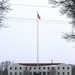 Snow and the American Flag at Fort McCoy