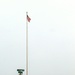 Snow and the American Flag at Fort McCoy