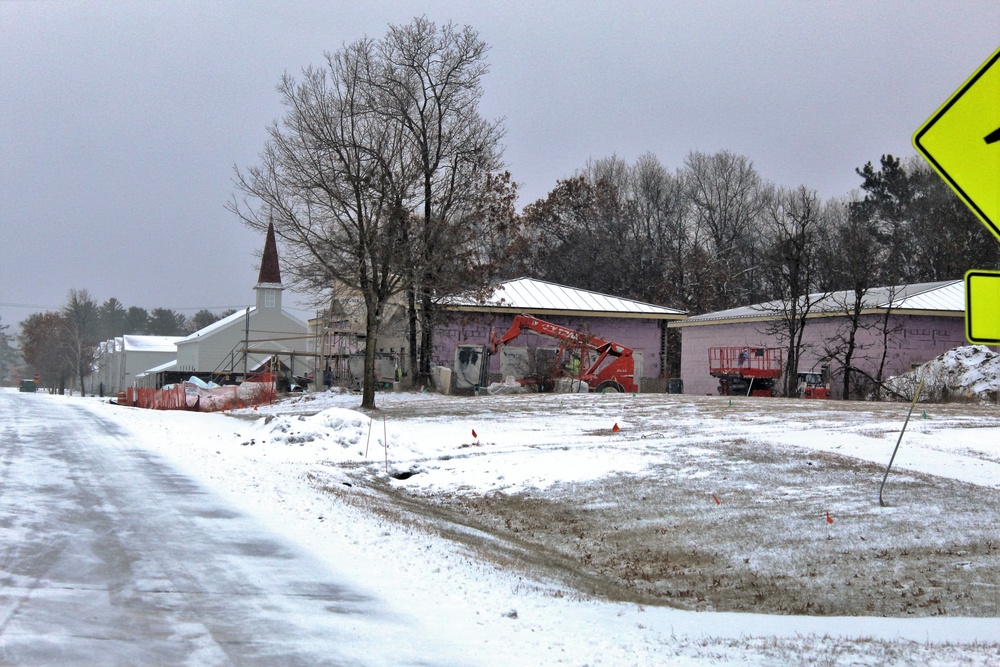 Construction on new Fort McCoy CYS admin, storage building continues