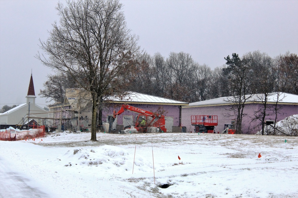 Construction on new Fort McCoy CYS admin, storage building continues