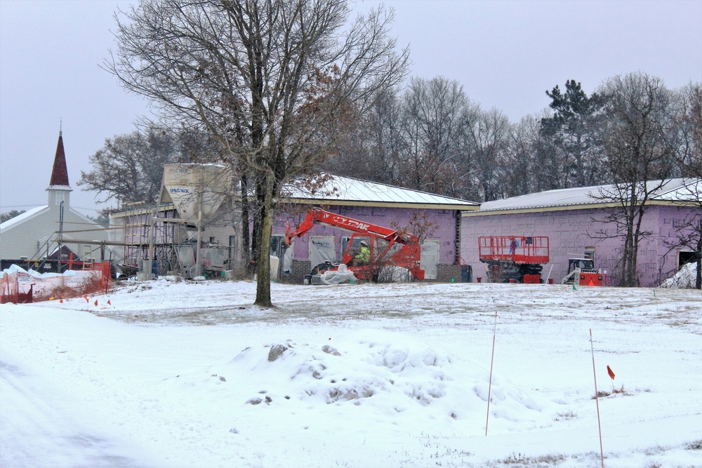 Construction on new Fort McCoy CYS admin, storage building continues