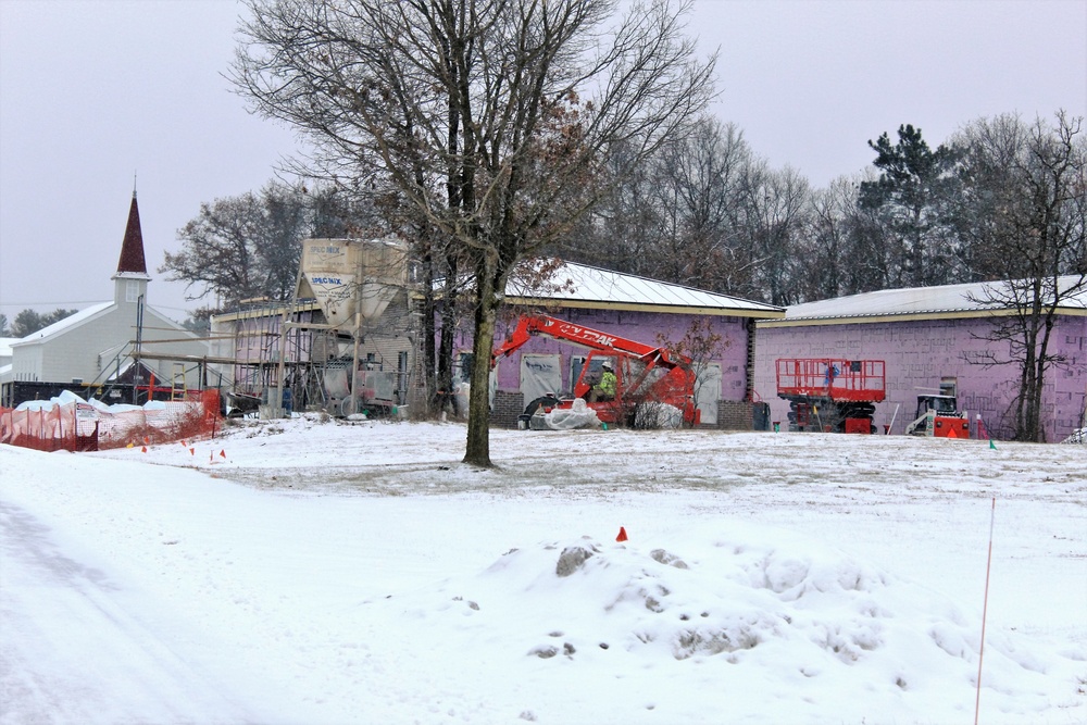 Construction on new Fort McCoy CYS admin, storage building continues