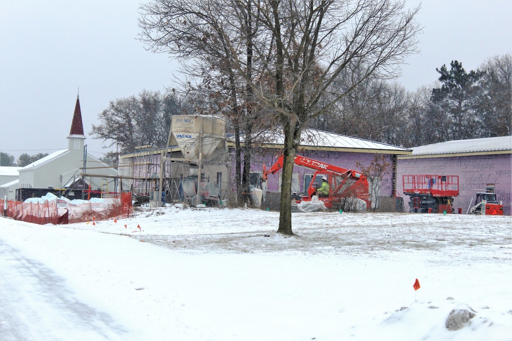 Construction on new Fort McCoy CYS admin, storage building continues