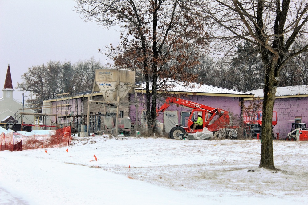 Construction on new Fort McCoy CYS admin, storage building continues