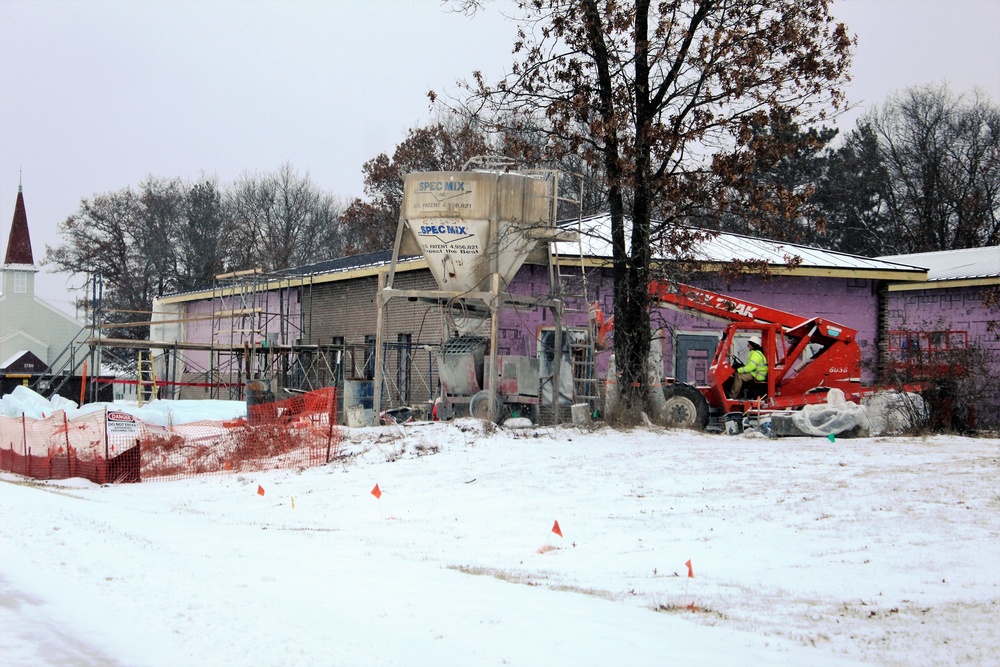 Construction on new Fort McCoy CYS admin, storage building continues