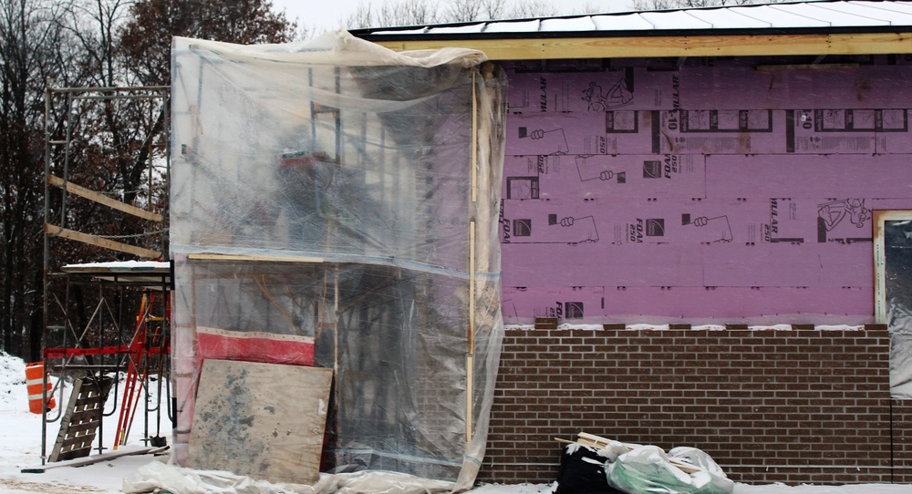 Construction on new Fort McCoy CYS admin, storage building continues